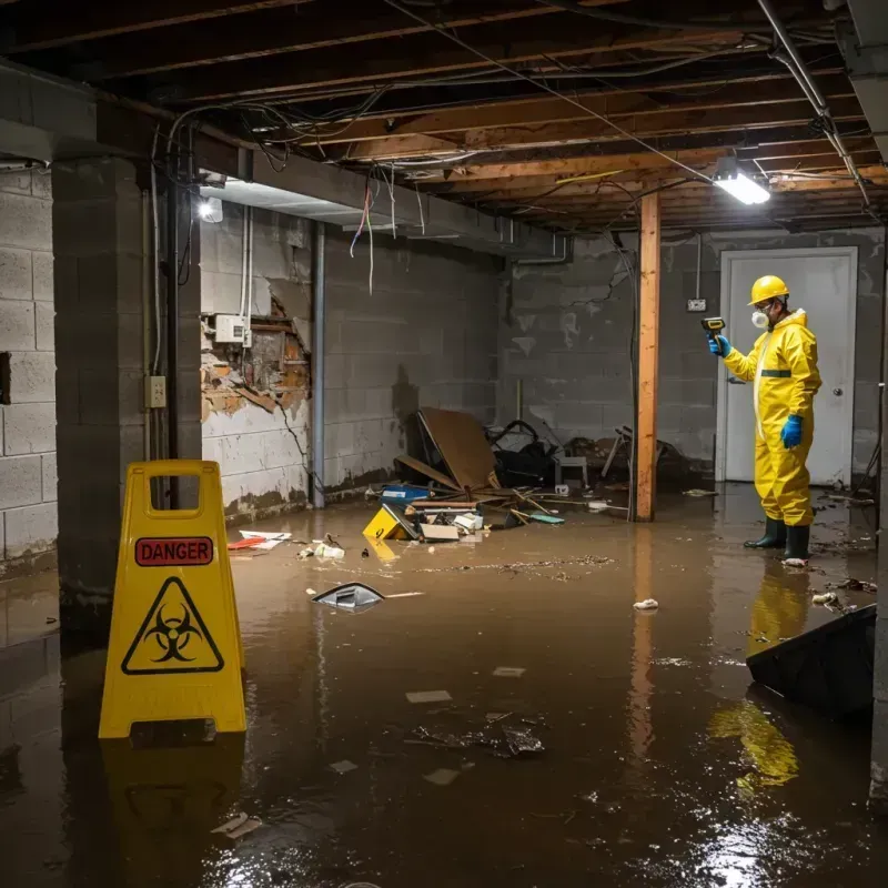 Flooded Basement Electrical Hazard in Eldorado at Santa Fe, NM Property